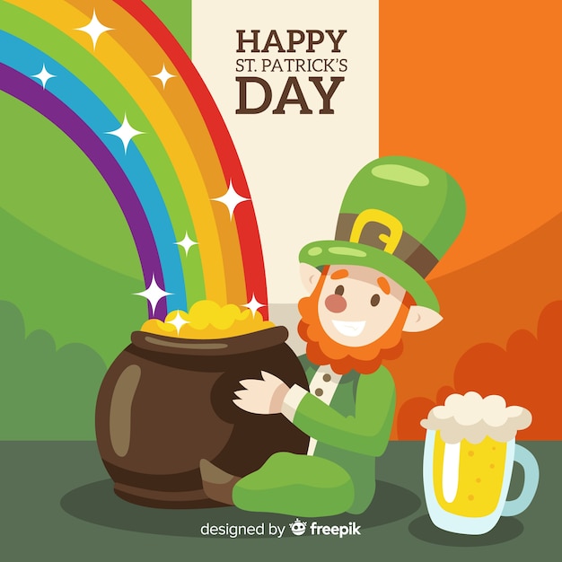 Vector gratuito fondo del día de san patricio