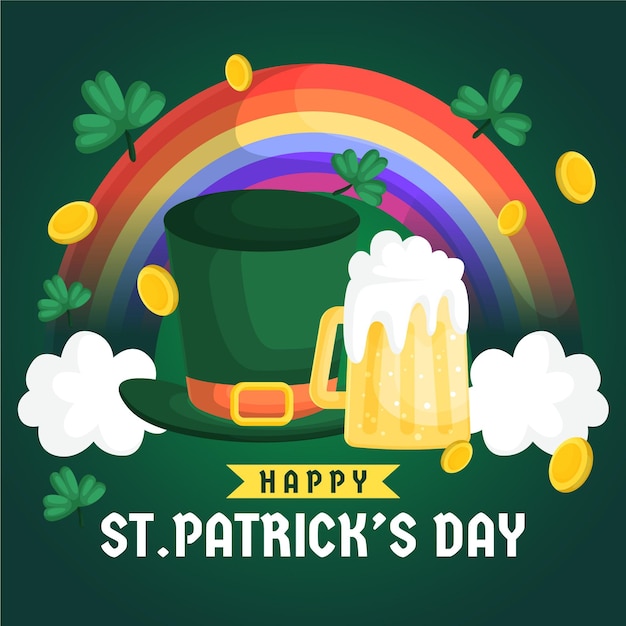 Vector gratuito fondo del día de san patricio