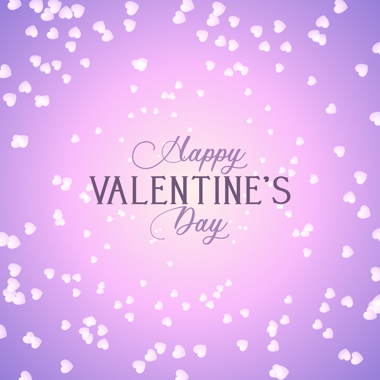 Vector gratuito fondo del día de san valentín con corazones