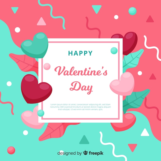 Vector gratuito fondo del día de san valentín