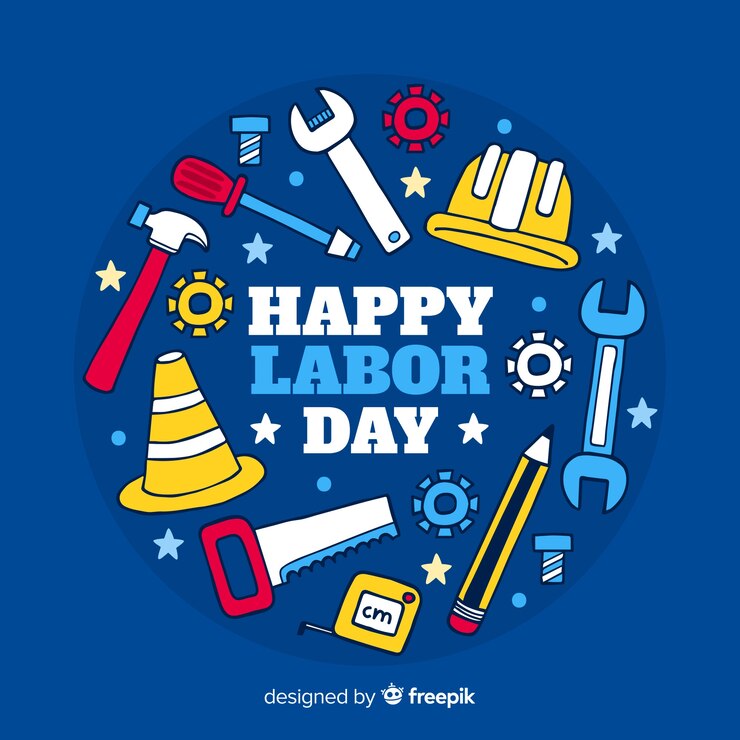 Vector gratuito fondo del día del trabajo dibujado a mano