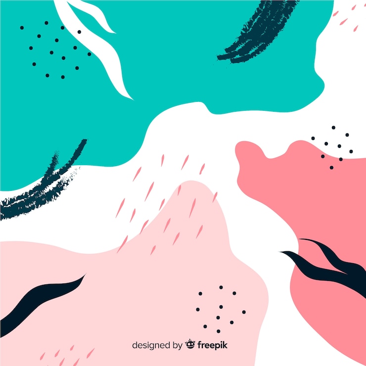 Vector gratuito fondo dibujado de formas abstractas