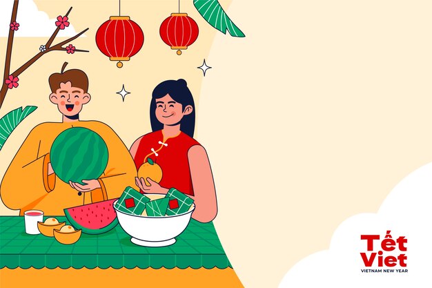 Fondo dibujado a mano para la celebración del año nuevo