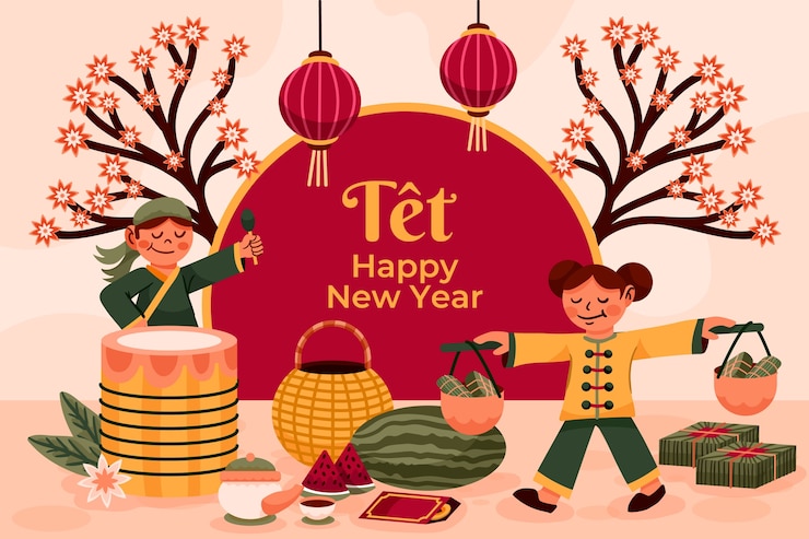 Vector gratuito fondo dibujado a mano para la celebración del año nuevo