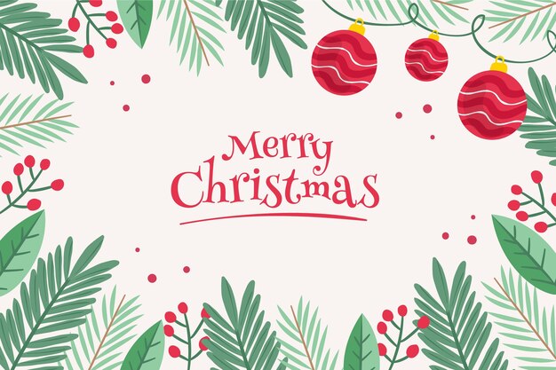 Fondo dibujado a mano para navidad
