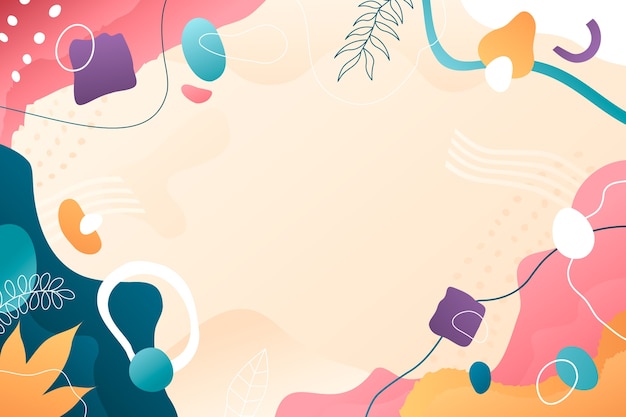 Fondo de dibujos abstractos con gradiente