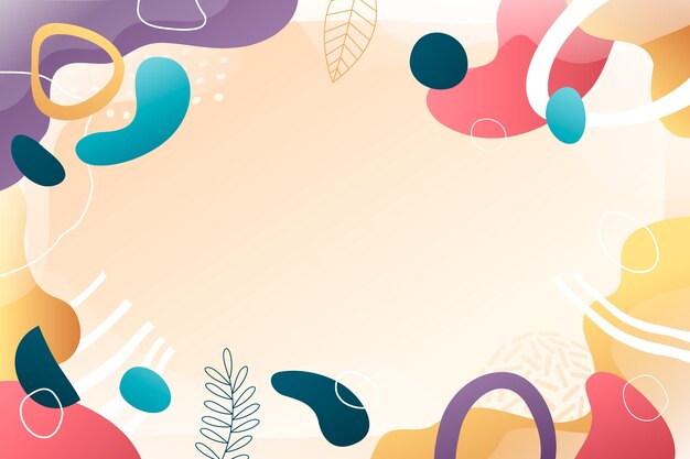Fondo de dibujos abstractos con gradiente