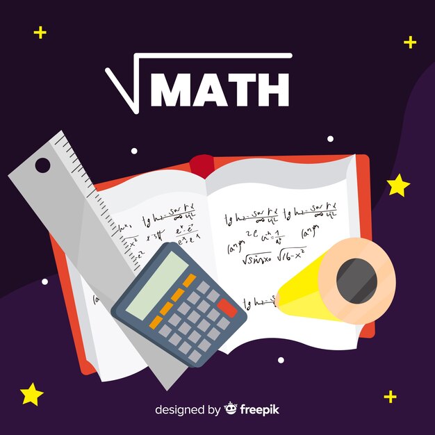 Fondo dibujos animados elementos matemáticas