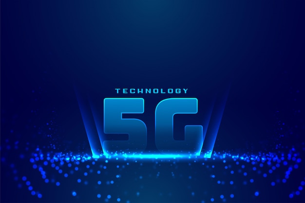 Vector gratuito fondo digital 5g quinto generatitechnology