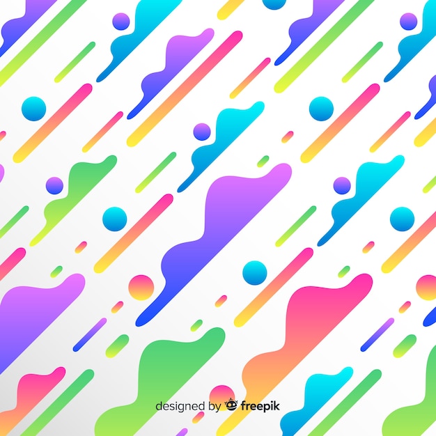 Fondo dinámico abstracto con degradado