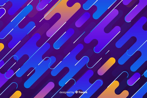 Fondo dinámico degradado estilo plano