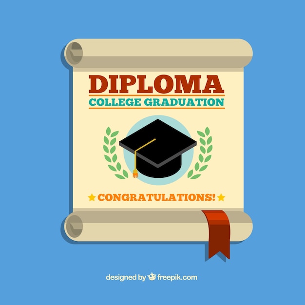 Fondo de diploma universitario