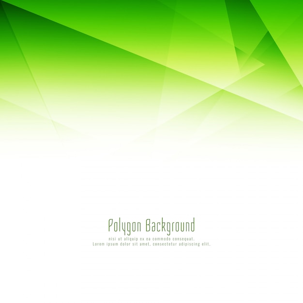 Fondo de diseño abstracto polígono verde