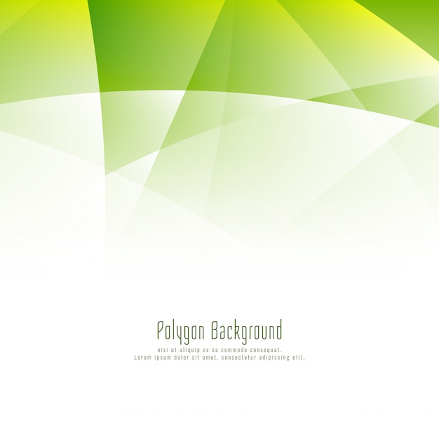 Fondo de diseño abstracto polígono verde