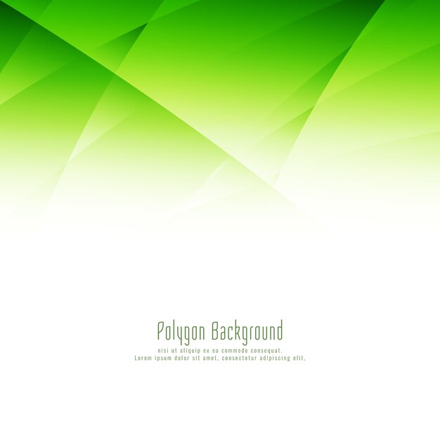 Fondo de diseño abstracto polígono verde