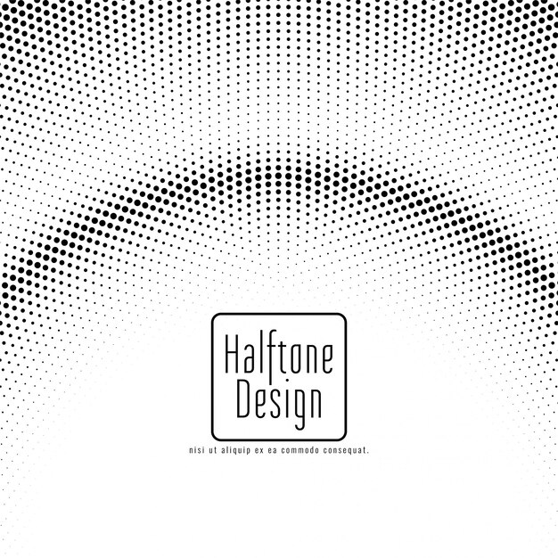 Fondo de diseño abstracto semitono elegante