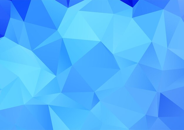 Fondo de diseño de baja poli azul abstracto