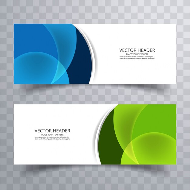 Fondo de diseño de banner abstracto, encabezados de sitio web de vector