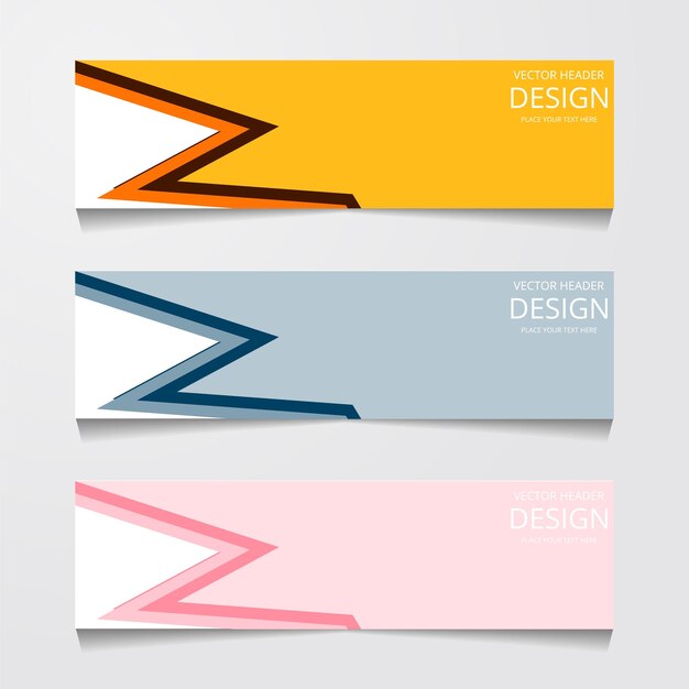 Fondo de diseño de banner web abstracto o plantillas de encabezado