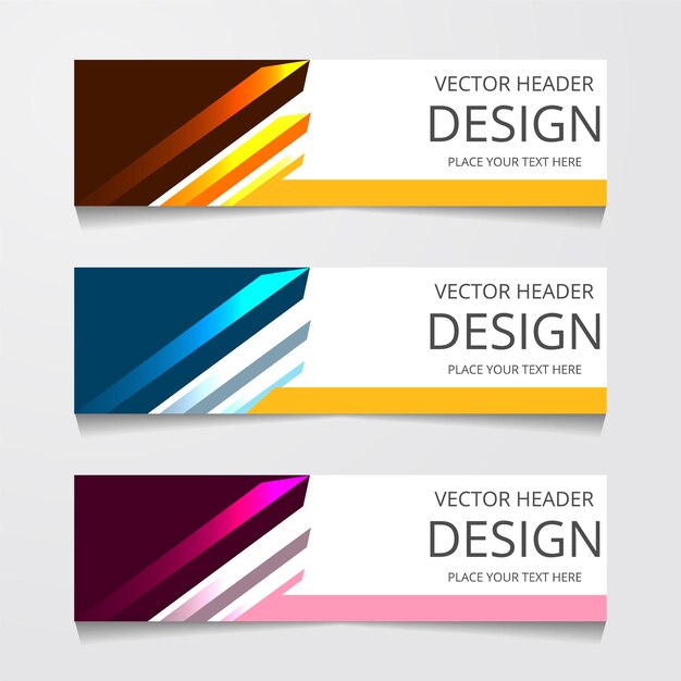 Fondo de diseño de banner web abstracto o plantillas de encabezado