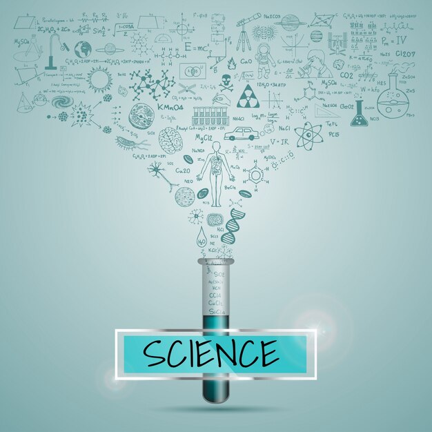 Fondo con diseño de ciencia