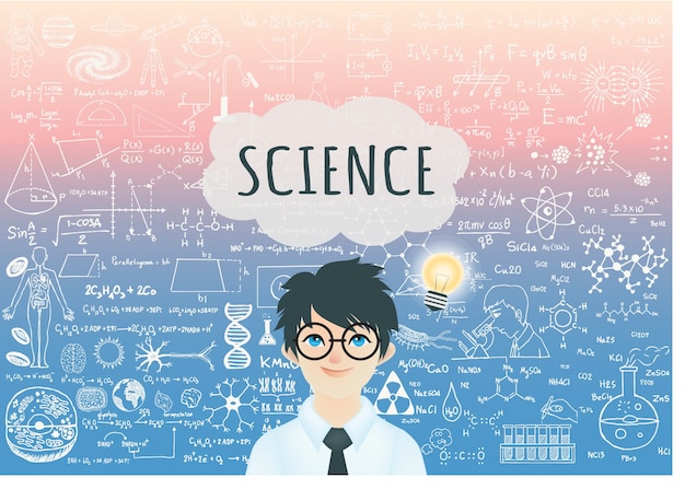 Fondo con diseño de ciencia