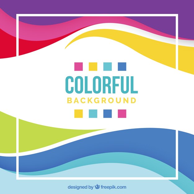 Fondo con diseño colorido