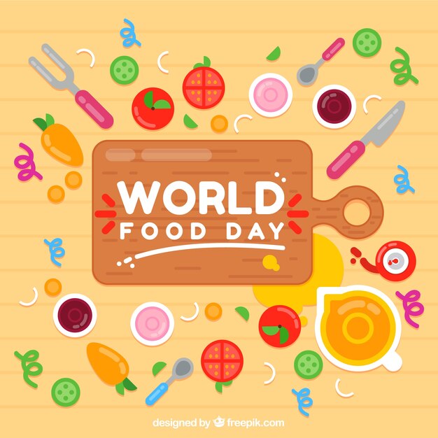 Fondo con diseño del día mundial de la comida