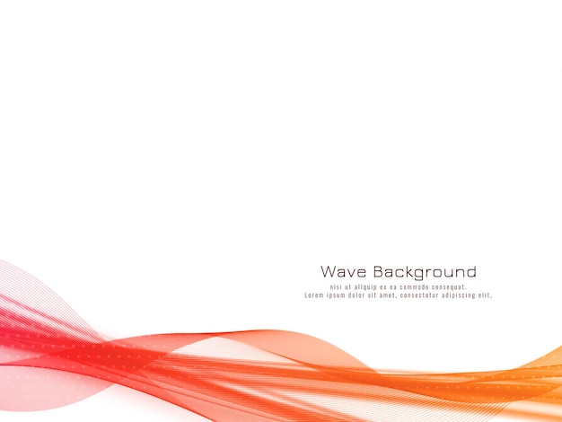 Fondo de diseño dinámico de onda colorida elegante