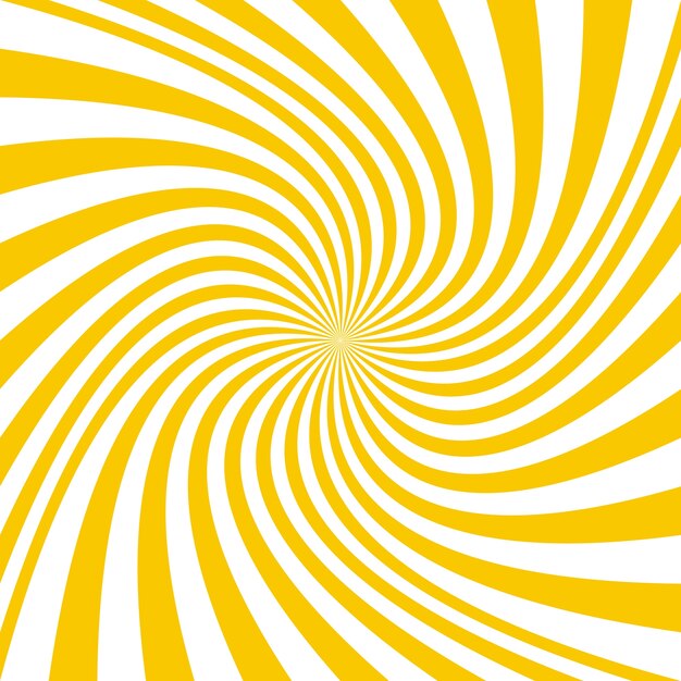 Fondo con diseño de espiral amarilla