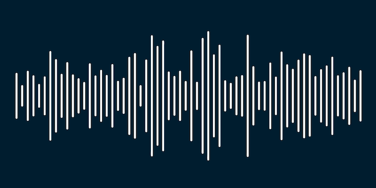 Vector gratuito fondo de diseño del estandarte de ondas sonoras mínimas