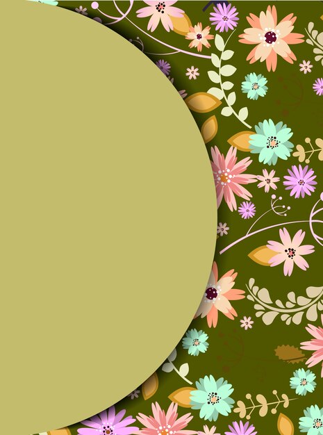 Fondo con diseño floral