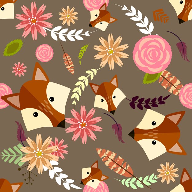 Fondo con diseño floral