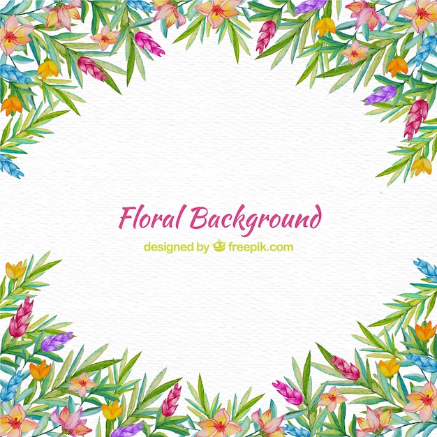 Fondo con diseño floral