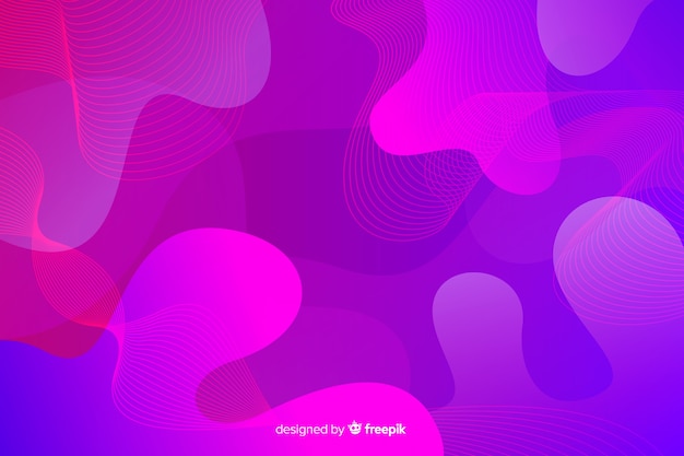 Fondo de diseño de formas de flujo moderno artístico