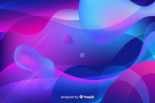 Fondo de diseño de formas líquidas