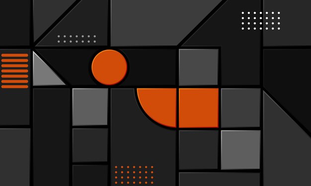 Fondo de diseño futurista de cubos oscuros abstractos