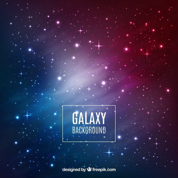 Fondo con diseño de galaxia