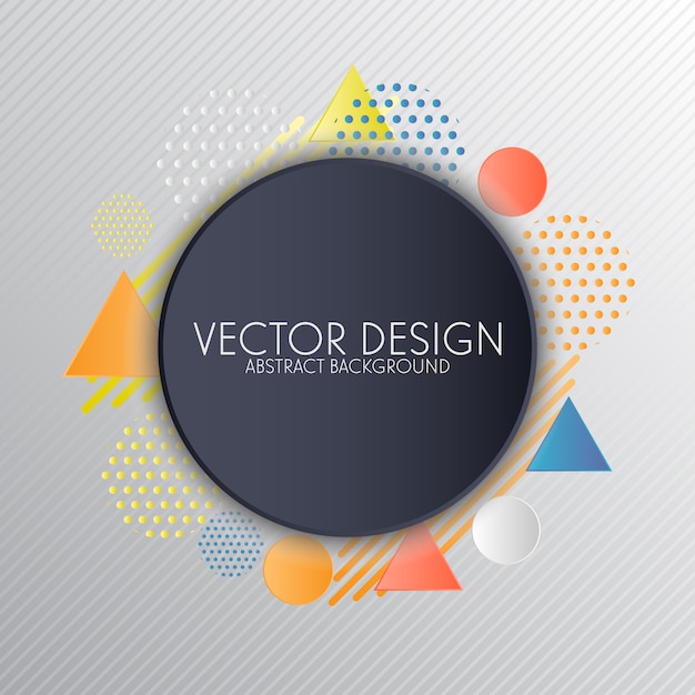 Vector gratuito fondo con diseño geométrico