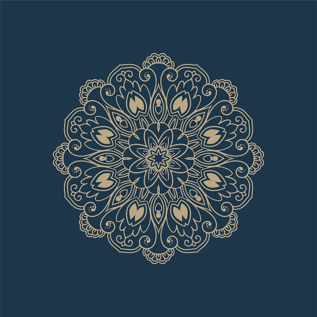 Fondo de diseño de mandala de lujo abstracto