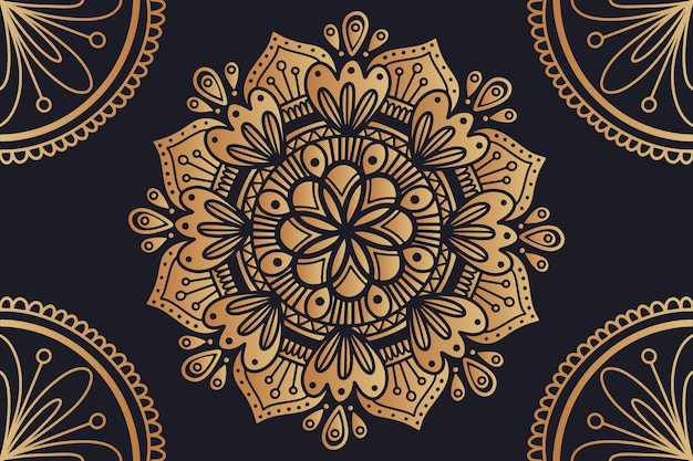 Fondo con diseño de mandala de lujo