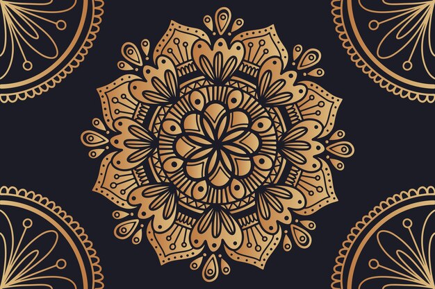 Fondo con diseño de mandala de lujo