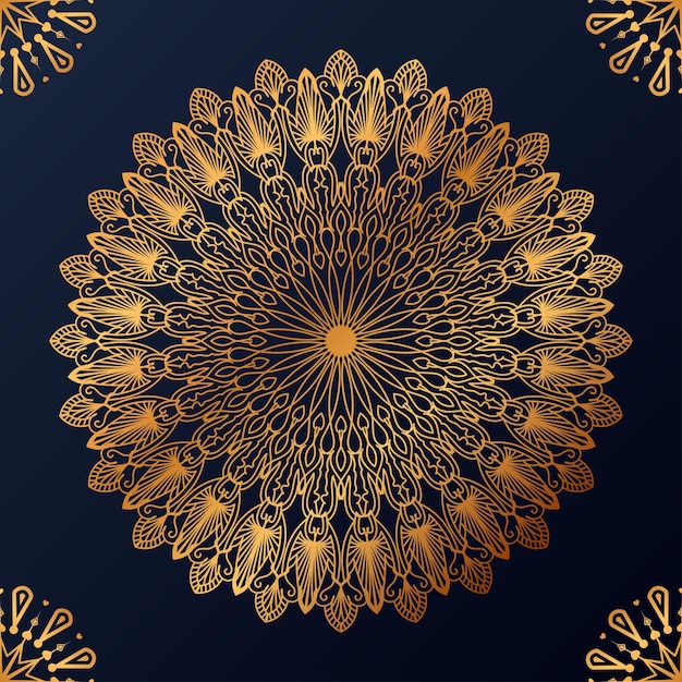 Fondo de diseño de mandala ornamental de lujo