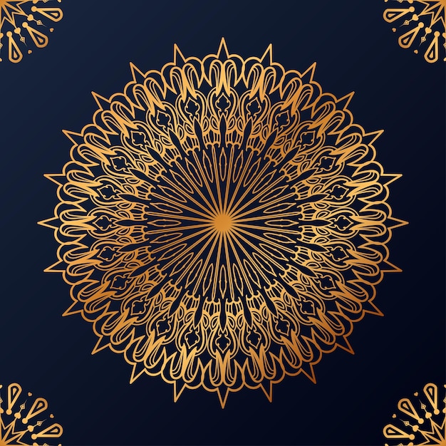 Fondo de diseño de mandala ornamental de lujo