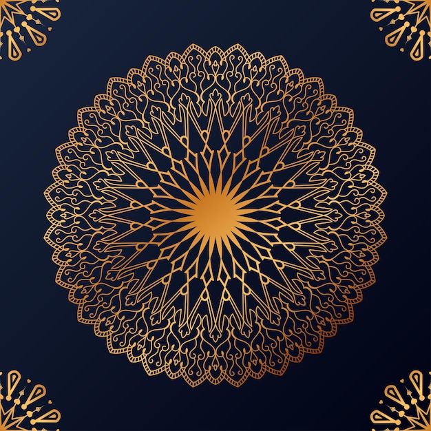 Fondo de diseño de mandala ornamental de lujo