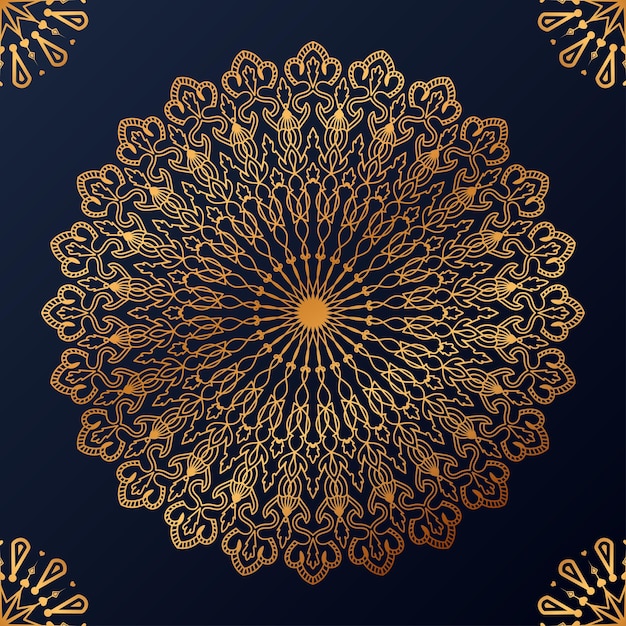 Fondo de diseño de mandala ornamental de lujo