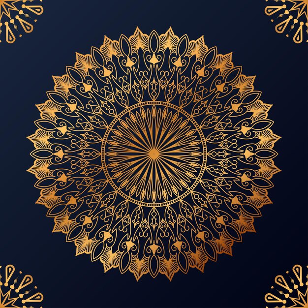 Fondo de diseño de mandala ornamental de lujo