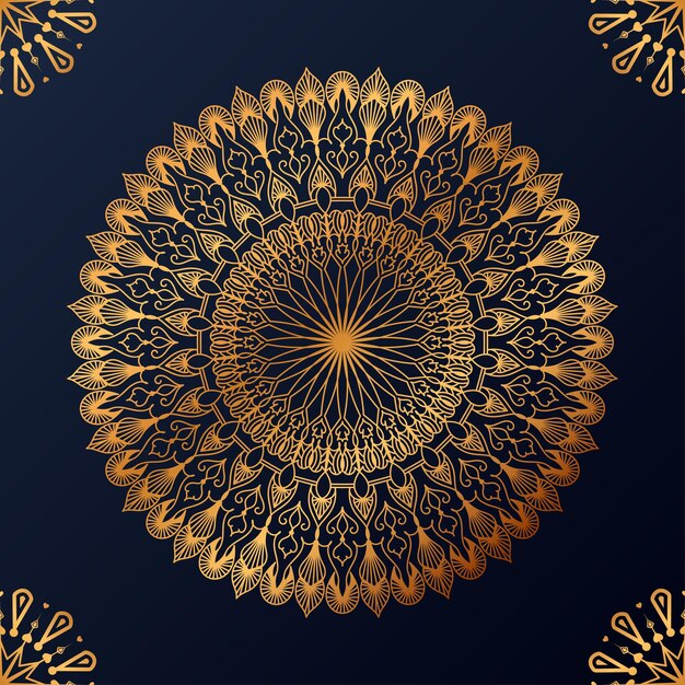 Fondo de diseño de mandala ornamental de lujo