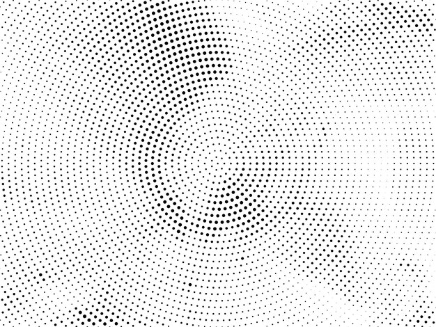 Fondo de diseño de medio tono circular abstracto