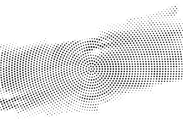 Fondo de diseño de medio tono circular moderno abstracto
